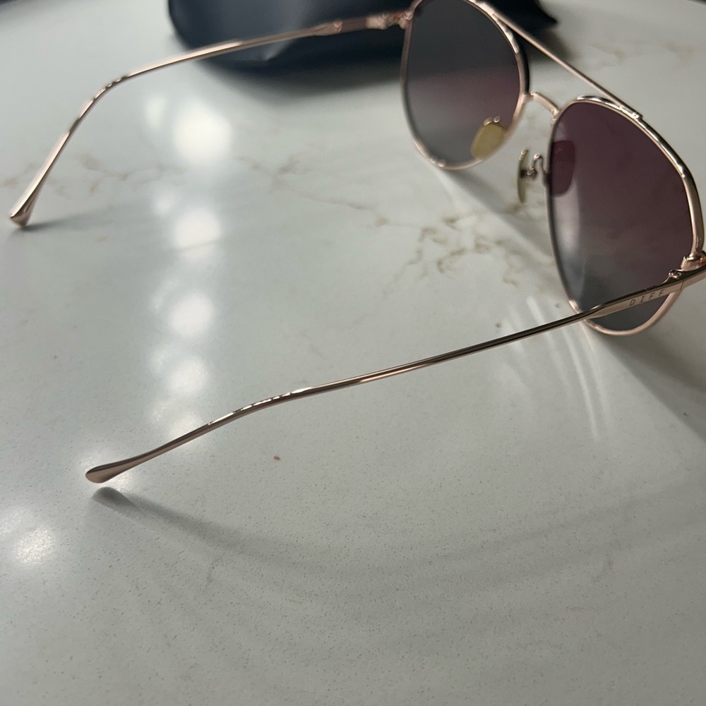 DIFF Eyewear name brand Pink Gradient Aviator Sun… - image 3
